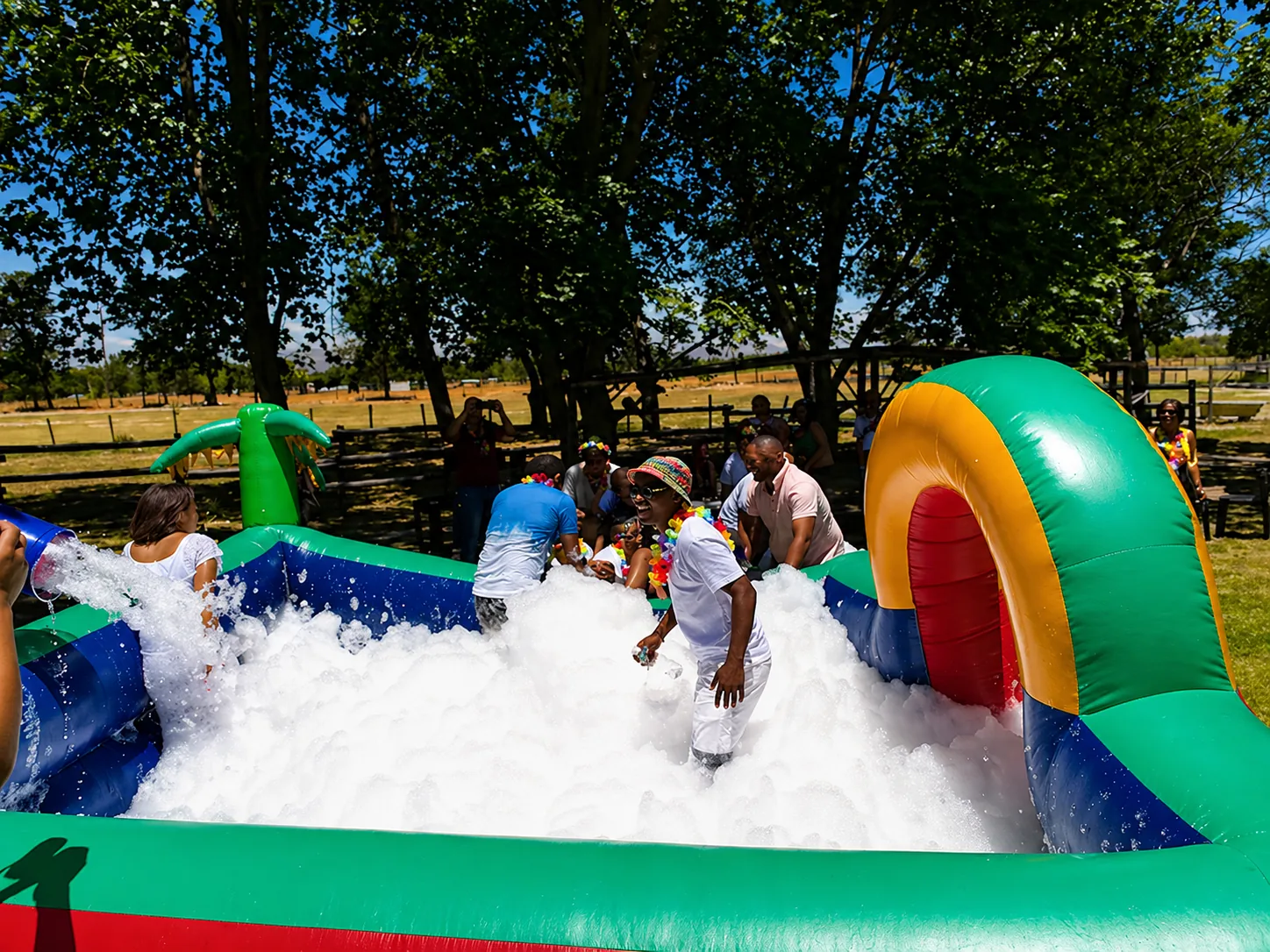 Foam party at Lat Wai